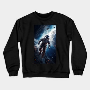 Action Packed Adventure: Cosmic Exploration with Fitness and Athletics Crewneck Sweatshirt